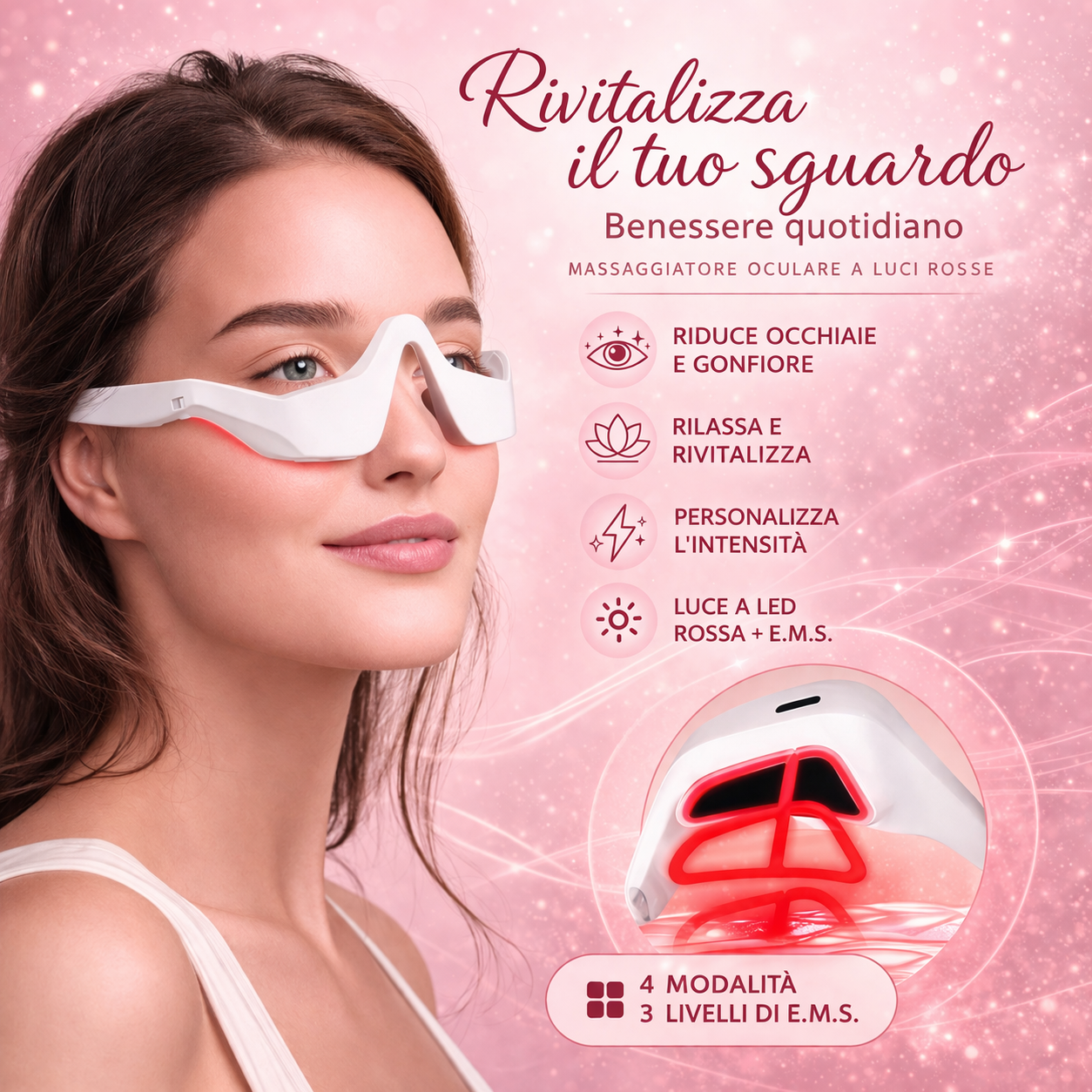 Lumora Eye Care 2-in-1 Red Light Therapy